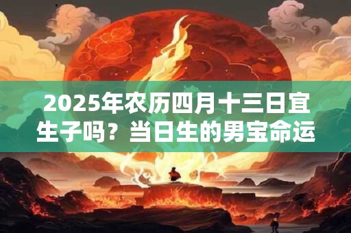 2025年农历四月十三日宜生子吗？当日生的男宝命运