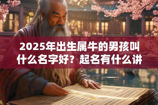 2025年出生属牛的男孩叫什么名字好？起名有什么讲究？