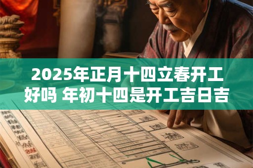 2025年正月十四立春开工好吗 年初十四是开工吉日吉时吗