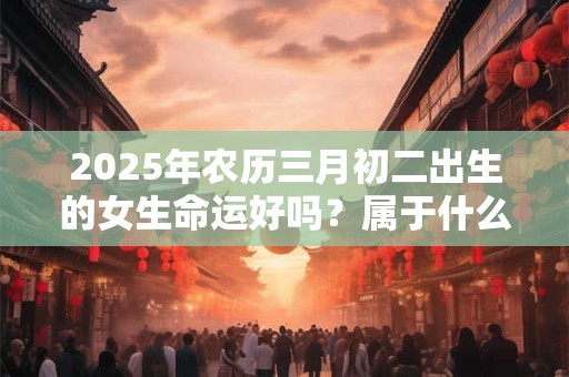 2026年农历三月初二出生的女生命运好吗？属于什么命？