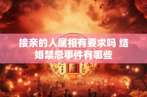 接亲的人属相有要求吗 结婚禁忌事件有哪些