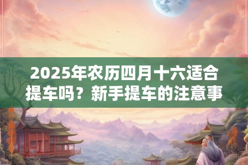 2025年农历四月十六适合提车吗？新手提车的注意事项