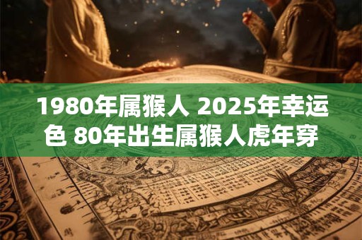 1980年属猴人 2025年幸运色 80年出生属猴人虎年穿什么颜色衣服好