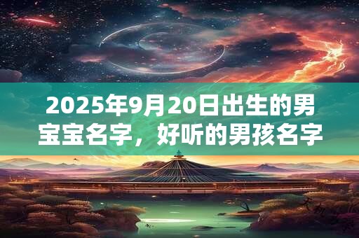 2025年9月20日出生的男宝宝名字，好听的男孩名字推荐
