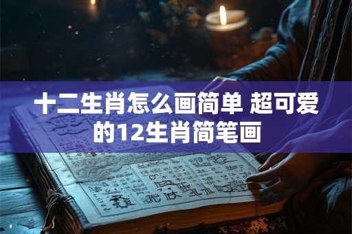 十二生肖怎么画简单 超可爱的12生肖简笔画