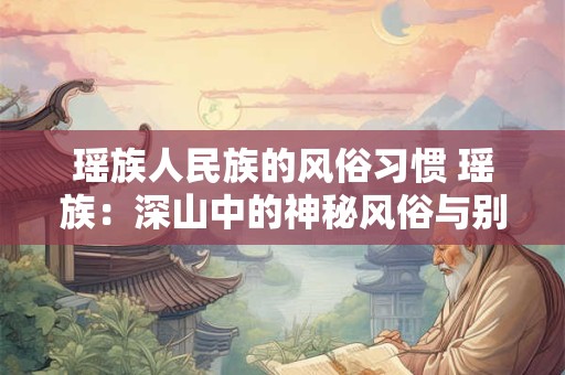 瑶族人民族的风俗习惯 瑶族：深山中的神秘风俗与别样风情