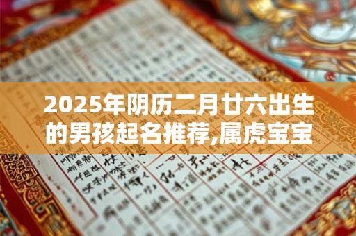 2025年阴历二月廿六出生的男孩起名推荐,属虎宝宝名字