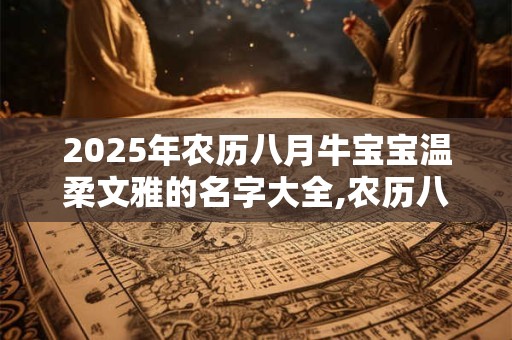 2025年农历八月牛宝宝温柔文雅的名字大全,农历八月的介绍