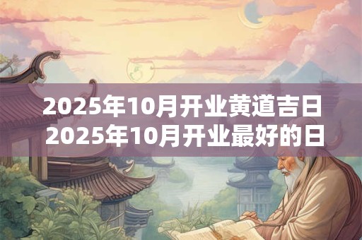 2025年10月开业黄道吉日 2025年10月开业最好的日子