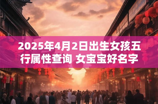 2025年4月2日出生女孩五行属性查询 女宝宝好名字合集