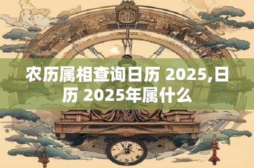 农历属相查询日历 2025,日历 2025年属什么