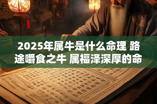 2025年属牛是什么命理 路途嚼食之牛 属福泽深厚的命