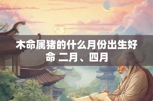 木命属猪的什么月份出生好命 二月、四月