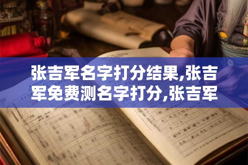 张吉军名字打分结果,张吉军免费测名字打分,张吉军周易免费测名字打分