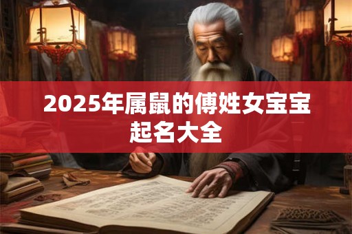 2025年属鼠的傅姓女宝宝起名大全