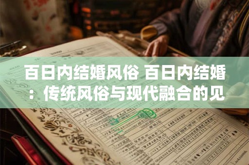 百日内结婚风俗 百日内结婚：传统风俗与现代融合的见证