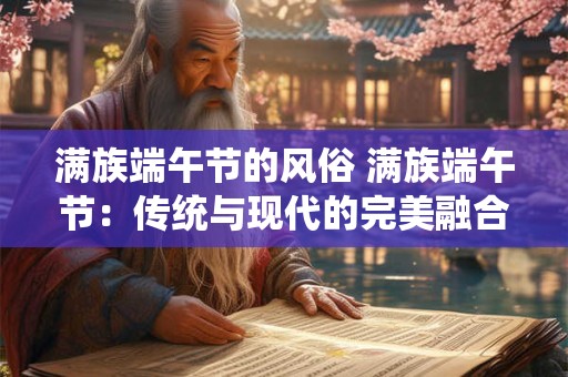 满族端午节的风俗 满族端午节：传统与现代的完美融合