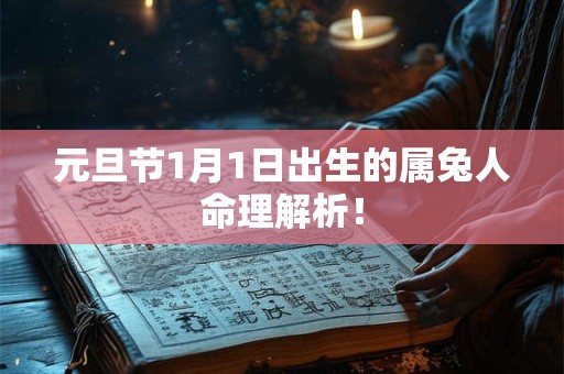 元旦节1月1日出生的属兔人命理解析！