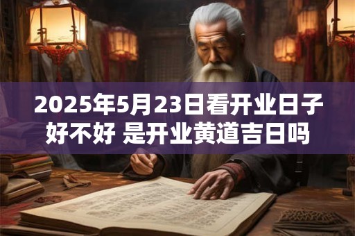 2025年5月23日看开业日子好不好 是开业黄道吉日吗
