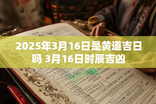 2025年3月16日是黄道吉日吗 3月16日时辰吉凶