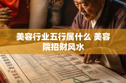 美容行业五行属什么 美容院招财风水