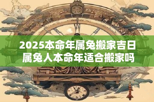 2025本命年属兔搬家吉日 属兔人本命年适合搬家吗