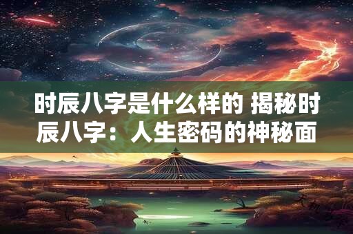 时辰八字是什么样的 揭秘时辰八字：人生密码的神秘面纱