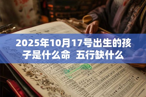 2025年10月17号出生的孩子是什么命  五行缺什么