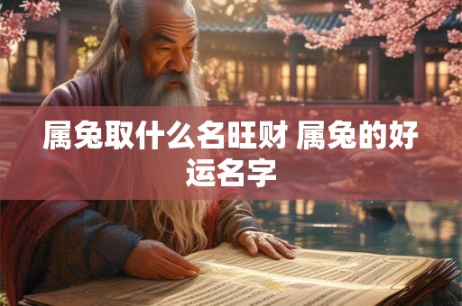 属兔取什么名旺财 属兔的好运名字 属兔取什么名旺财 属兔的好运名字