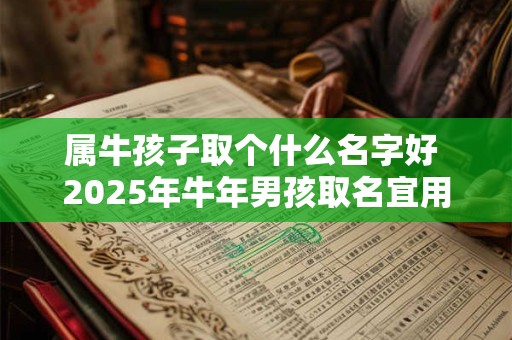 属牛孩子取个什么名字好 2025年牛年男孩取名宜用字