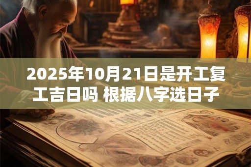 2025年10月21日是开工复工吉日吗 根据八字选日子