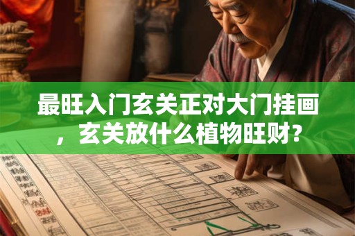 最旺入门玄关正对大门挂画，玄关放什么植物旺财？