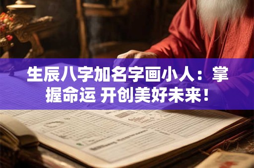 生辰八字加名字画小人：掌握命运 开创美好未来！