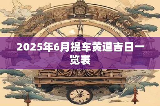 2025年6月提车黄道吉日一览表