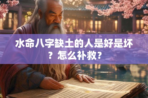 水命八字缺土的人是好是坏？怎么补救？