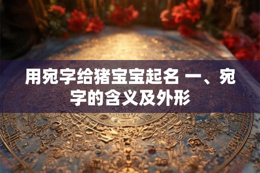用宛字给猪宝宝起名 一、宛字的含义及外形