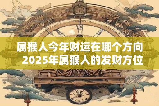 属猴人今年财运在哪个方向  2025年属猴人的发财方位