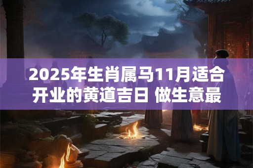 2025年生肖属马11月适合开业的黄道吉日 做生意最佳日子