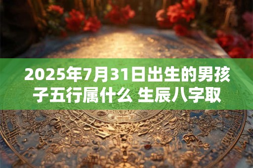 2025年7月31日出生的男孩子五行属什么 生辰八字取名