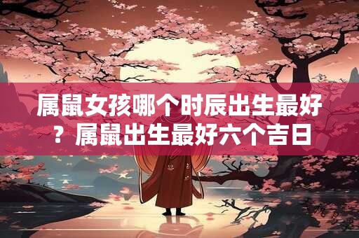 属鼠女孩哪个时辰出生最好？属鼠出生最好六个吉日