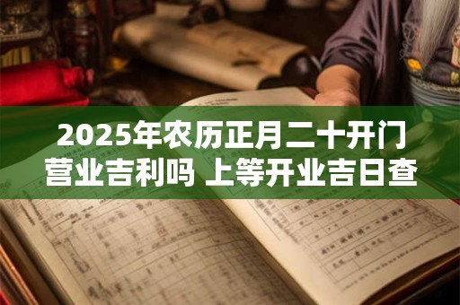 2025年农历正月二十开门营业吉利吗 上等开业吉日查询