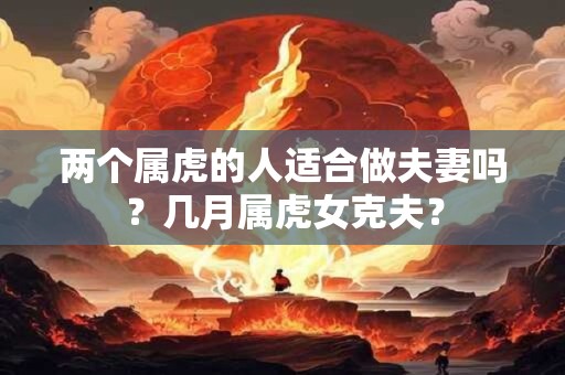 两个属虎的人适合做夫妻吗？几月属虎女克夫？