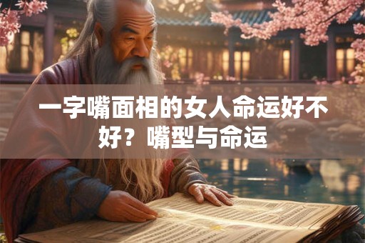 一字嘴面相的女人命运好不好？嘴型与命运