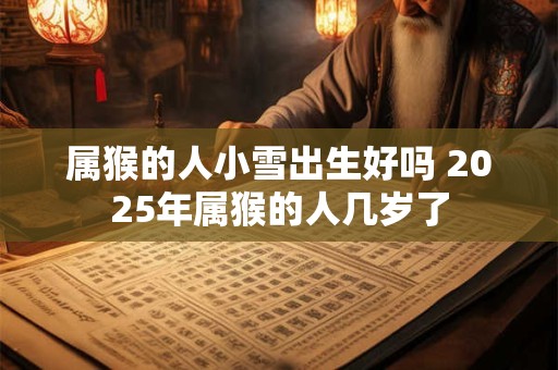 属猴的人小雪出生好吗 2026年属猴的人几岁了