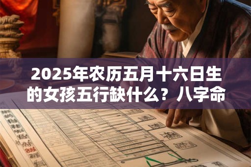 2025年农历五月十六日生的女孩五行缺什么？八字命理详解