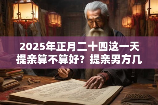 2025年正月二十四这一天提亲算不算好？提亲男方几个人