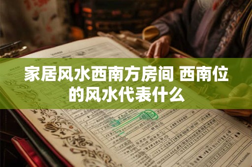 家居风水西南方房间 西南位的风水代表什么