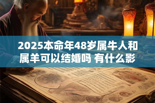 2025本命年48岁属牛人和属羊可以结婚吗 有什么影响