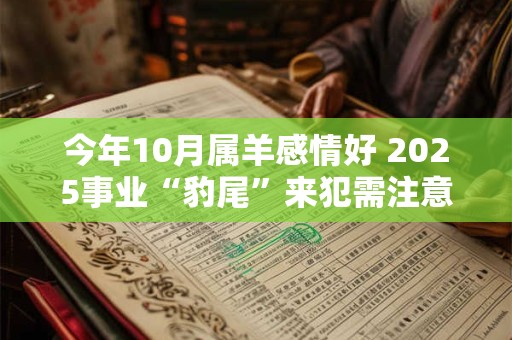 今年10月属羊感情好 2025事业“豹尾”来犯需注意