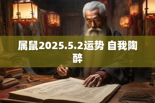 属鼠2025.5.2运势 自我陶醉 属鼠2025.5.2运势 自我陶醉